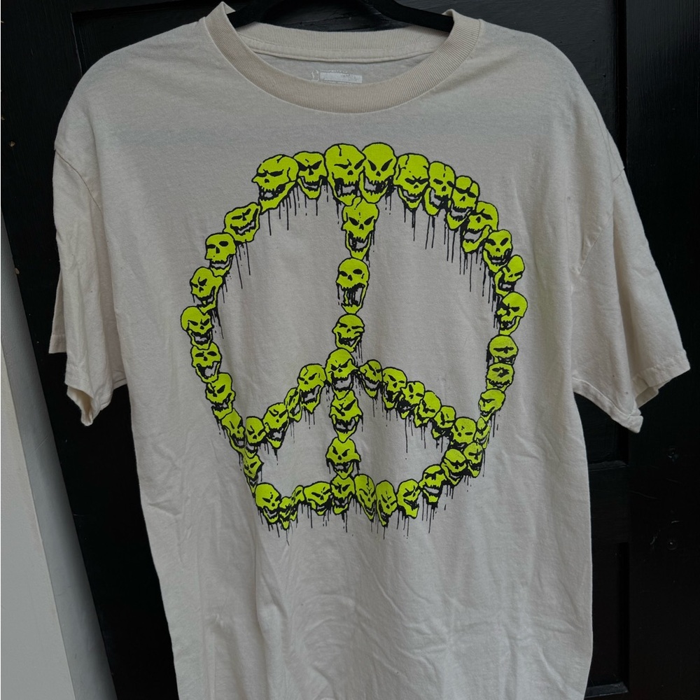 Strong Images Peace Sign Skull Tee
